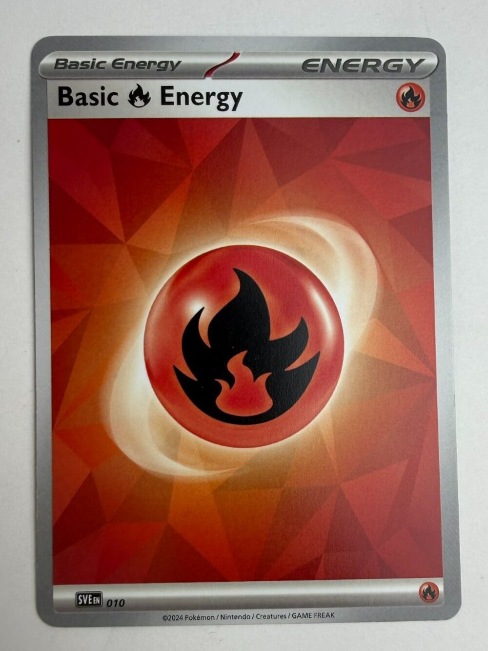 Pokemon Basic Fire Energy 010 Sve: Scarlet & Violet Energies Regular 2024